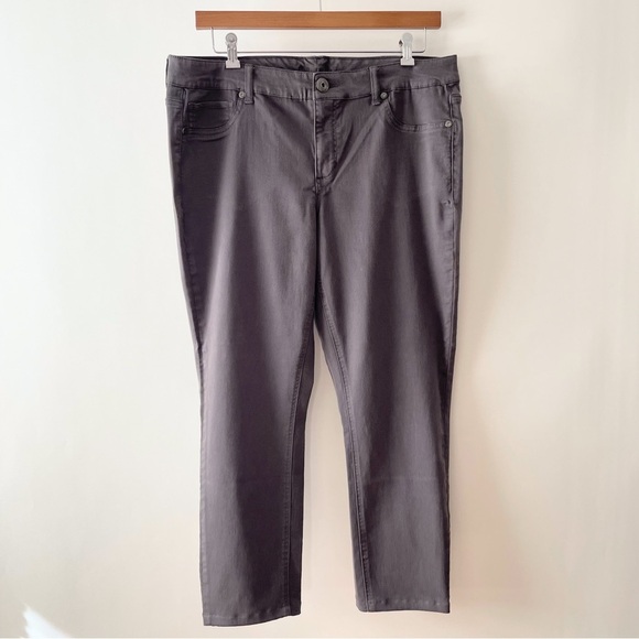 Maurice’s Grey High Waisted Color Jeggings Size 18 Reg (Hemmed to Petite Length) - Picture 1 of 16